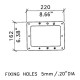 Backplate for H1104, H1105, H1105/06 Handles